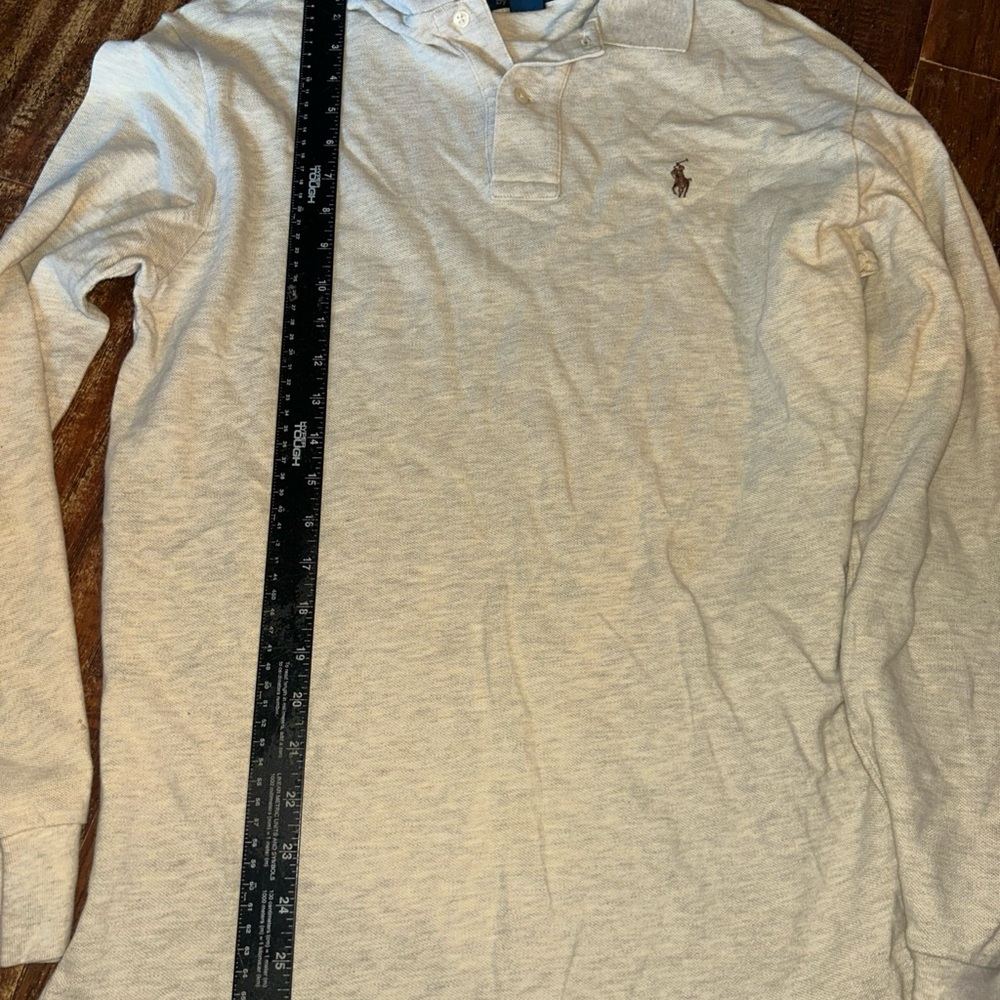 Polo By Ralph Lauren Medium Cream Colored Long Sleeve Polo